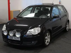 Svart Begagnad 2008 VW Polo Comfortline Halvkombi | 39 900 kr (Dyr)