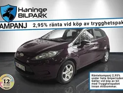 Röd Begagnad 2009 Ford Fiesta Halvkombi | 39 900 kr (Marknadspris)
