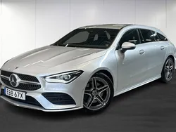 Svart Begagnad 2022 Mercedes CLA200 Shooting Brake AMG line Kombi | 339 900 kr (Marknadspris)