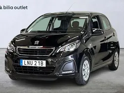 Svart Begagnad 2019 Peugeot 108 Halvkombi | 92 900 kr (Marknadspris)