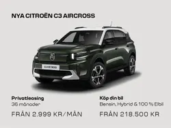 Ny 2025 Citroën C3 Aircross SUV | 218 500 kr