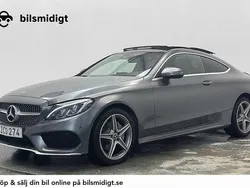 Grå Begagnad 2017 Mercedes C220 AMG line Sportkupé | 232 900 kr (Marknadspris)