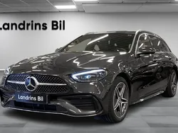 Grå Begagnad 2021 Mercedes C300e AMG line Kombi | 449 900 kr (Marknadspris)