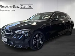 Svart (black) Begagnad 2022 Mercedes C300e Avantgarde Kombi | 349 900 kr (Superpris)