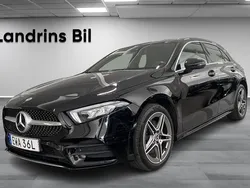 Svart Begagnad 2022 Mercedes A250 AMG line Halvkombi | 299 900 kr (Marknadspris)