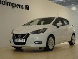 Vit (solid white) Begagnad 2022 Nissan Micra Acenta Halvkombi | 168 900 kr (Marknadspris)