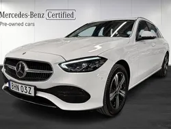 Vit Begagnad 2021 Mercedes C300e Avantgarde Kombi | 429 000 kr (Superpris)