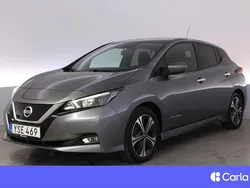 Grå Begagnad 2018 Nissan Leaf 360º Halvkombi | 125 900 kr (Lite dyr)