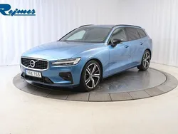 Blå (bursting blå metallic) Begagnad 2020 Volvo V60 R-Design Kombi | 324 900 kr (Marknadspris)