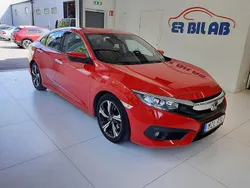 Röd Begagnad 2018 Honda Civic Elegance Sedan | 169 900 kr (Bra pris)