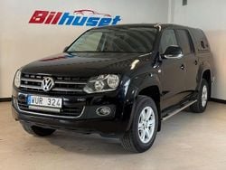 Svart Begagnad 2014 VW Amarok Highline Pickup | 195 000 kr (Marknadspris)