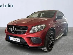 Röd Begagnad 2016 Mercedes GLE350 Sportkupé | 389 900 kr (Marknadspris)