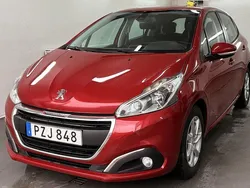 Mörkröd Begagnad 2015 Peugeot 208 Halvkombi | 59 900 kr (Marknadspris)