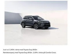Svart Ny 2025 Toyota Corolla Cross SUV | 361 900 kr (Bra pris)