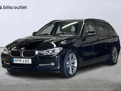 Svart Begagnad 2015 BMW 320 Sport Line Kombi | 209 900 kr (Marknadspris)