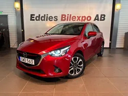 Röd Begagnad 2017 Mazda 2 Optimum Halvkombi | 129 900 kr (Bra pris)
