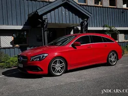 Röd Begagnad 2018 Mercedes CLA200 Shooting Brake AMG Kombi | 239 900 kr (Marknadspris)