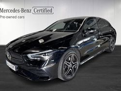 Svart (black) Begagnad 2024 Mercedes CLA250e Shooting Brake Advanced Plus Kombi | 419 900 kr (Dyr)