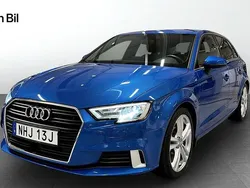 Blå (arablå kristalleffekt) Begagnad 2019 Audi A3 Sportback Sport Halvkombi | 214 000 kr (Marknadspris)