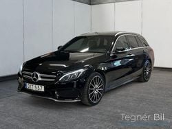 Svart Begagnad 2015 Mercedes C180 AMG Kombi | 184 700 kr (Lite dyr)
