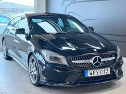 Svart Begagnad 2015 Mercedes CLA200 Shooting Brake AMG Kombi | 179 000 kr (Marknadspris)