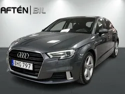 Grå Begagnad 2018 Audi A3 Sportback Comfort Halvkombi | 184 800 kr (Marknadspris)