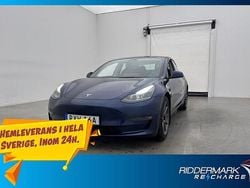Blå Begagnad 2021 Tesla Model 3 Long Range AWD Sedan | 304 800 kr (Marknadspris)