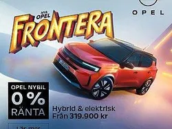 Vit Ny 2025 Opel Frontera SUV | 319 900 kr