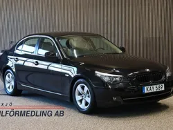 Svart Begagnad 2009 BMW 520 Sedan | 49 900 kr (Marknadspris)