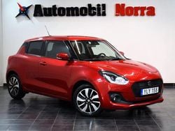 Röd (röd metallic) Begagnad 2018 Suzuki Swift Halvkombi | 124 900 kr (Marknadspris)