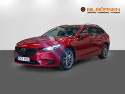Röd Begagnad 2016 Mazda 6 Optimum Kombi | 189 900 kr (Marknadspris)