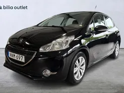 Svart Begagnad 2015 Peugeot 208 Halvkombi | 54 900 kr (Marknadspris)