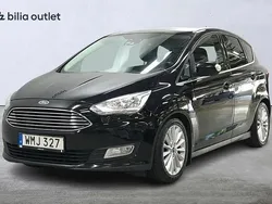 Svart Begagnad 2016 Ford C-MAX Titanium Minibuss | 74 900 kr (Marknadspris)