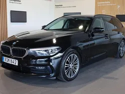 Svart Begagnad 2018 BMW 520 Sport Line Kombi | 218 900 kr (Bra pris)