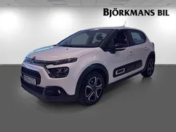 Vit Begagnad 2021 Citroën C3 PureTech Halvkombi | 129 000 kr (Marknadspris)