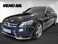 Svart Begagnad 2018 Mercedes C200 AMG line Kombi | 274 900 kr (Lite dyr)