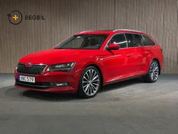 Röd Begagnad 2018 Skoda Superb LAURIN & KLEMENT Kombi | 187 400 kr (Marknadspris)