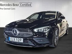 Svart Begagnad 2022 Mercedes CLA200 Shooting Brake AMG Kombi | 269 900 kr (Marknadspris)