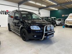 Svart Begagnad 2010 VW Caddy Maxi Minibuss | 154 500 kr