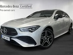Silver Begagnad 2023 Mercedes CLA250e Shooting Brake AMG Kombi | 399 000 kr (Marknadspris)
