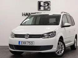 Vit Begagnad 2014 VW Touran Minibuss | 89 900 kr (Marknadspris)