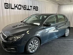 Mörkgrå (grå hurricane) Begagnad 2019 Peugeot 308 Allure Halvkombi | 129 000 kr (Marknadspris)