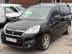 Svart Begagnad 2016 Peugeot Partner Minibuss | 69 500 kr (Bra pris)