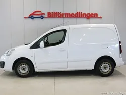 Vit svart Begagnad 2018 Peugeot Partner Minibuss | 69 900 kr (Superpris)