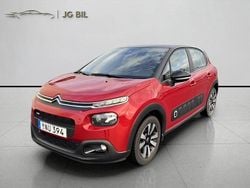 Röd Begagnad 2017 Citroën C3 PureTech Halvkombi | 124 900 kr (Marknadspris)