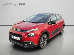 Röd Begagnad 2017 Citroën C3 PureTech Halvkombi | 124 900 kr (Marknadspris)
