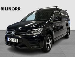 Svart Begagnad 2016 VW Caddy Maxi Minibuss | 129 900 kr (Marknadspris)