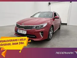 Röd Begagnad 2016 Kia Optima GT-Line Kombi | 209 800 kr (Marknadspris)