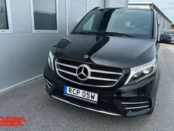 Svart Begagnad 2019 Mercedes V250 AMG Minibuss | 495 000 kr (Marknadspris)