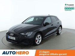 Svart Begagnad 2021 Audi A3 Sportback S-Line Halvkombi | 269 000 kr